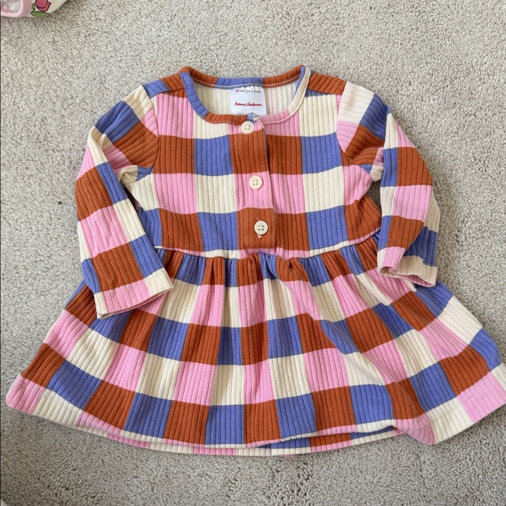Hanna Colorful Plaid Baby Dress